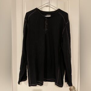 Express Men's Black Long Sleeve T-Shirt